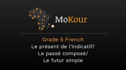 Grade 5 French: Le présent de l'indicatif/ Le passé composé/ Le futur simple