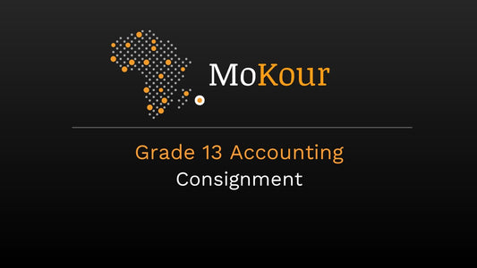 Grade 13 Accounting: Consignment