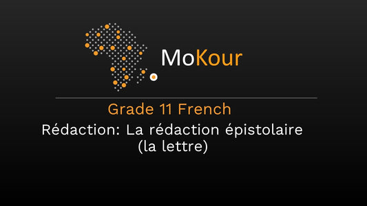 Grade 11 French Rédaction: La rédaction épistolaire (la lettre)