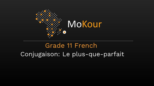 Grade 11 French Conjugaison: Le plus-que-parfait