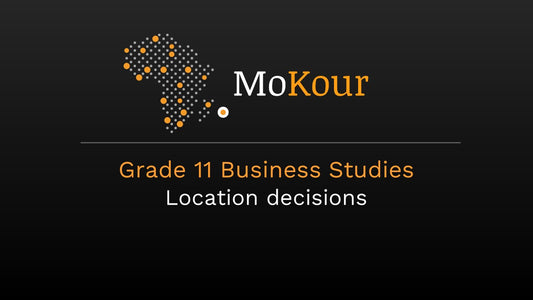 Grade 11 Business Studies: Location decisions