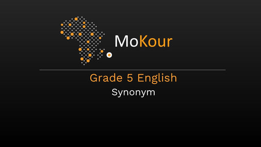 Grade 5 English: Synonym
